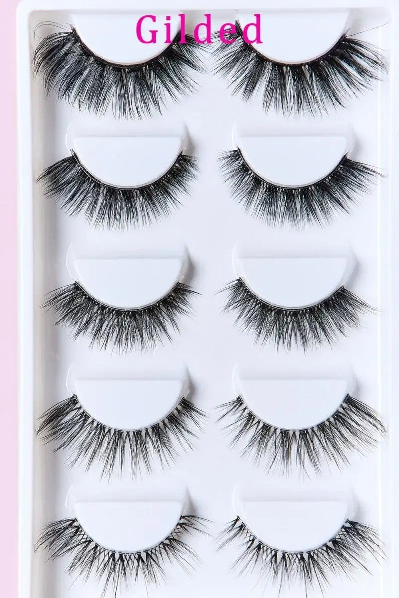 SO PINK BEAUTY Faux Mink Eyelashes Variety Pack 5 Pairs - Love Salve